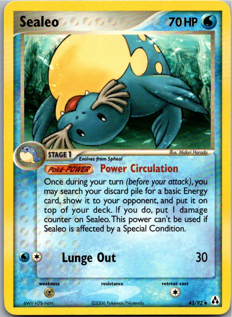 Sealeo Seejong 43/92 EX Legend Maker – Vorderseite