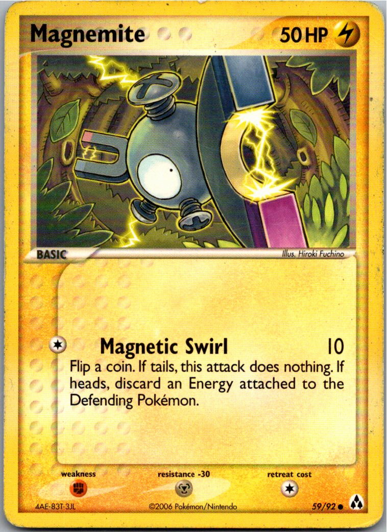Magnemite Magnetilo 59/92 EX Legend Maker – Vorderseite
