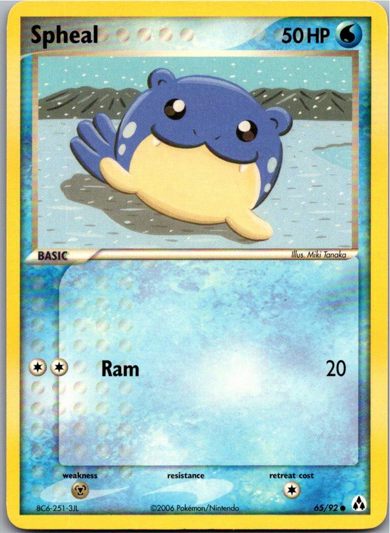 Spheal Seemops 65/92 EX Legend Maker – Vorderseite