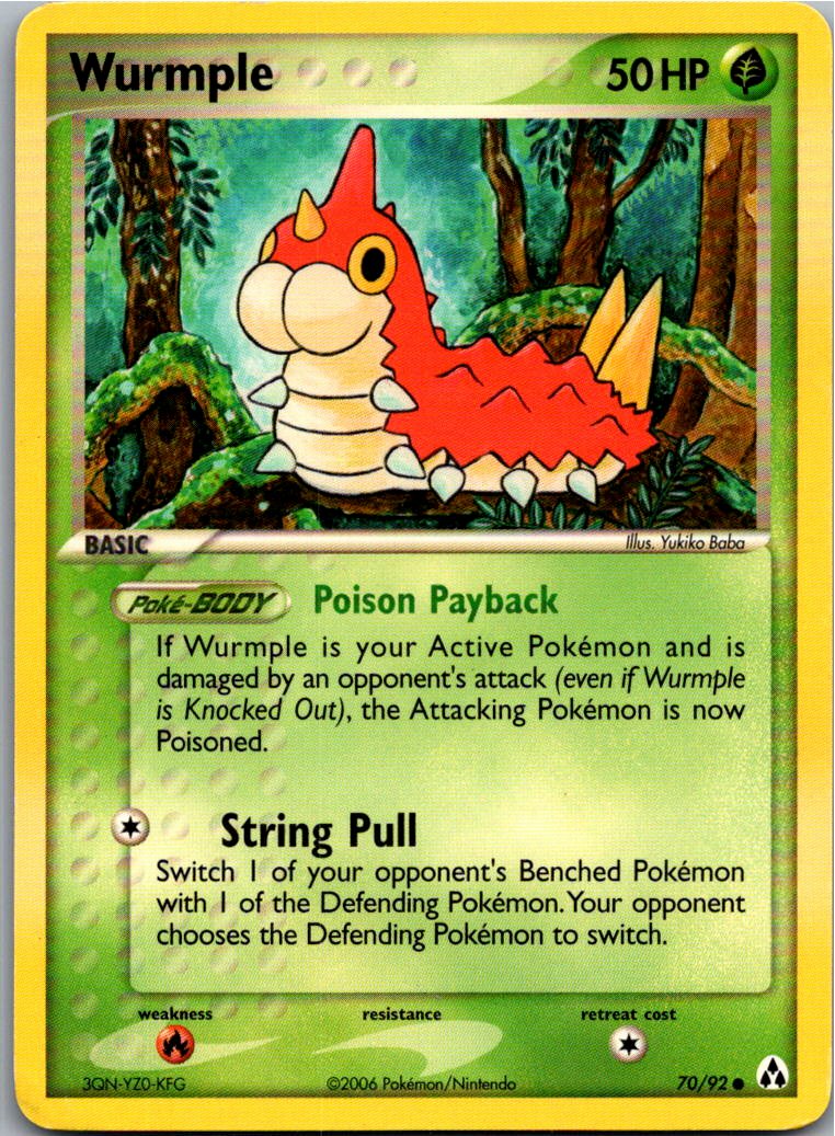 Wurmple Waumpel 70/92 EX Legend Maker – Vorderseite
