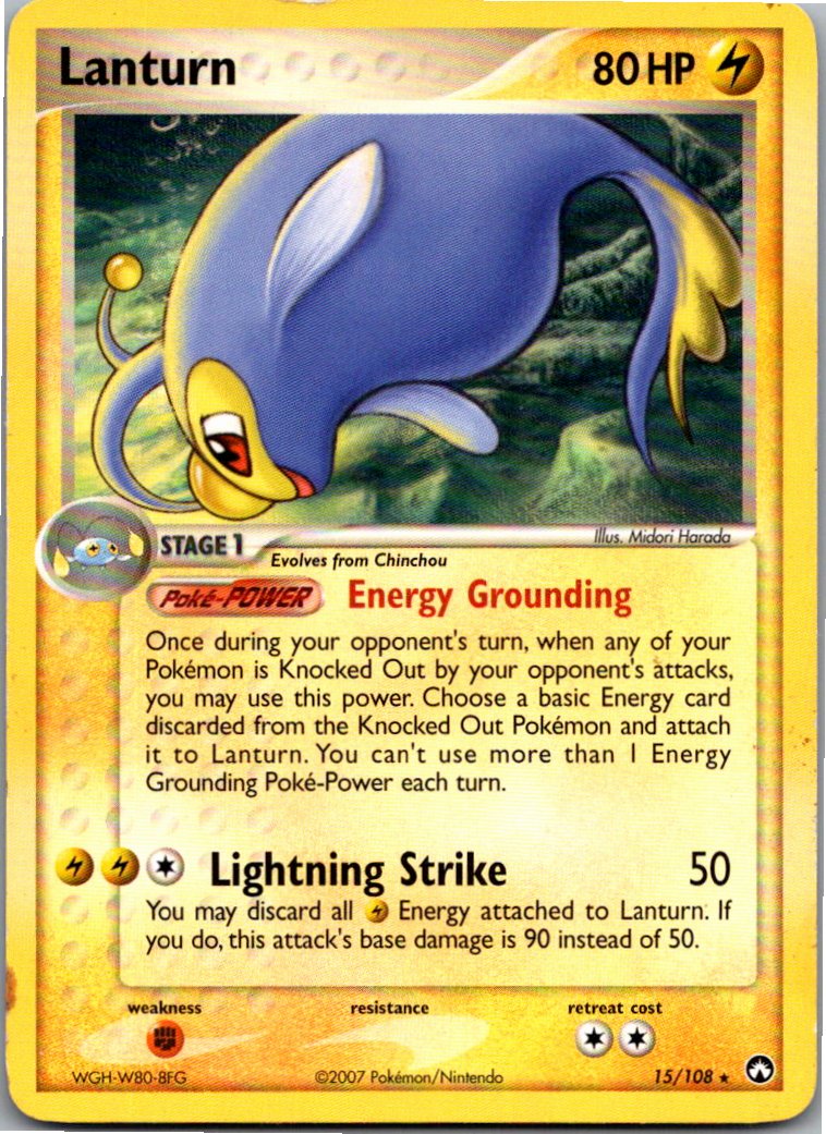Lanturn 15/108 EX Power Keepers – Vorderseite