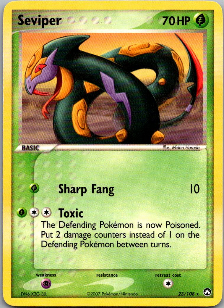 Seviper Vipitis 23/108 EX Power Keepers – Vorderseite