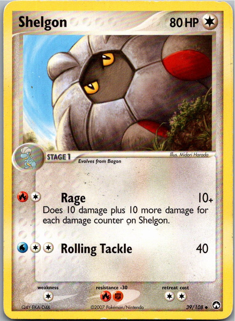Shelgon Draschel 39/108 EX Power Keepers – Vorderseite
