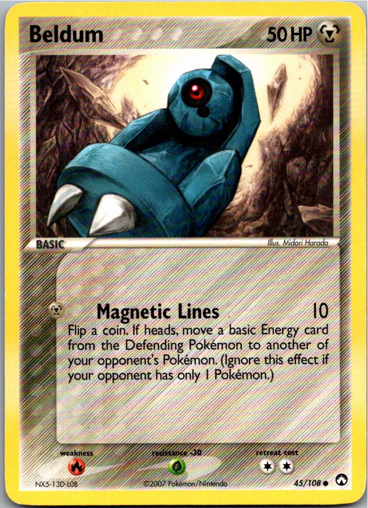 Beldum Tanhel 45/108 EX Power Keepers – Vorderseite