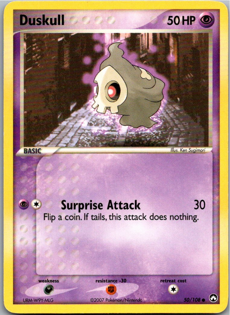 Duskull Zwirrlicht 50/108 EX Power Keepers – Vorderseite
