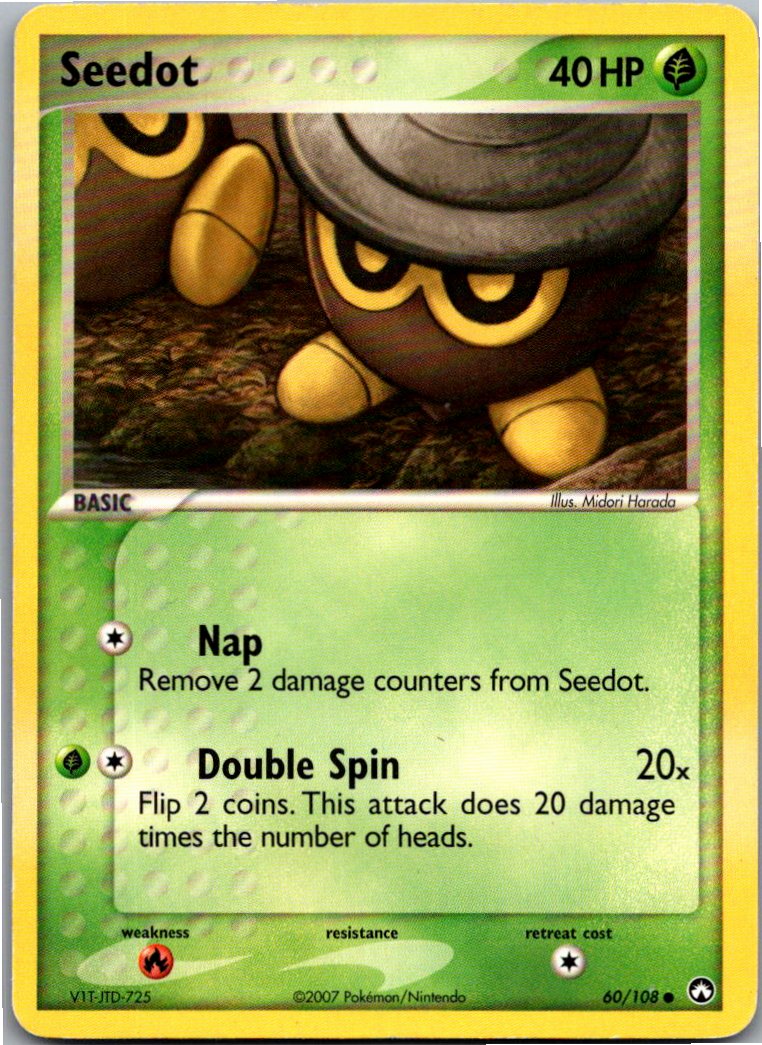 Seedot Samurzel 60/108 EX Power Keepers – Vorderseite
