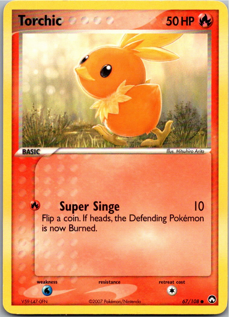 Torchic Flemmli 67/108 EX Power Keepers – Vorderseite