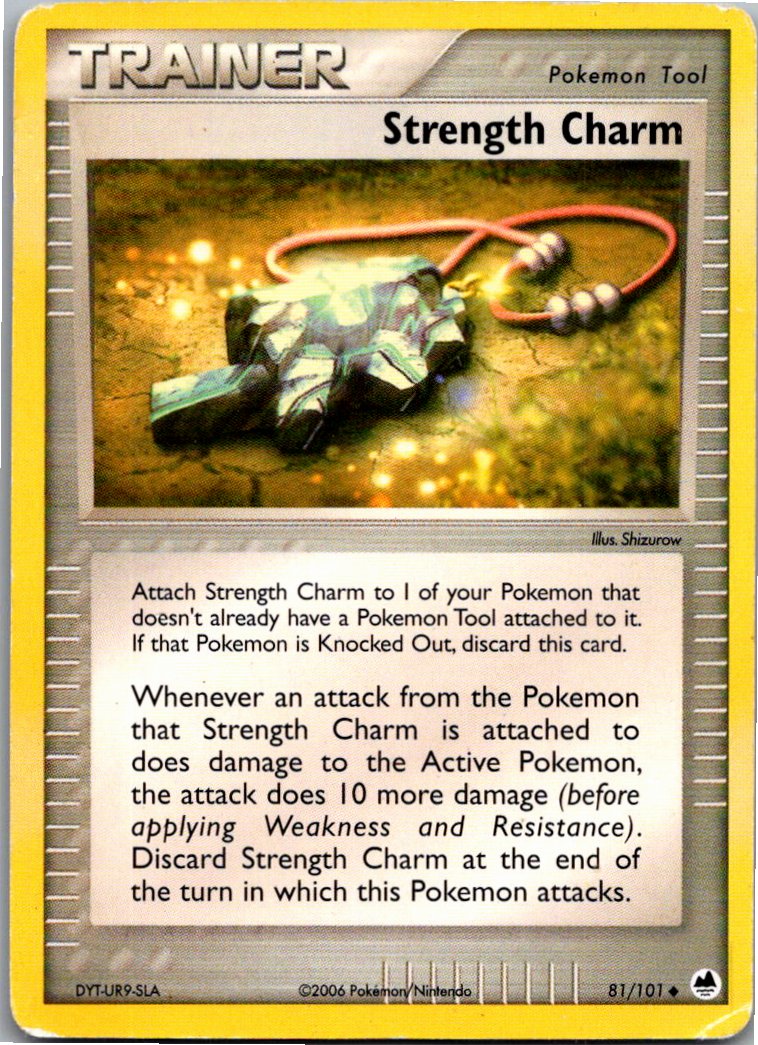 Strength Charm Stärkeamulett 81/101 EX Dragon Frontiers – Vorderseite