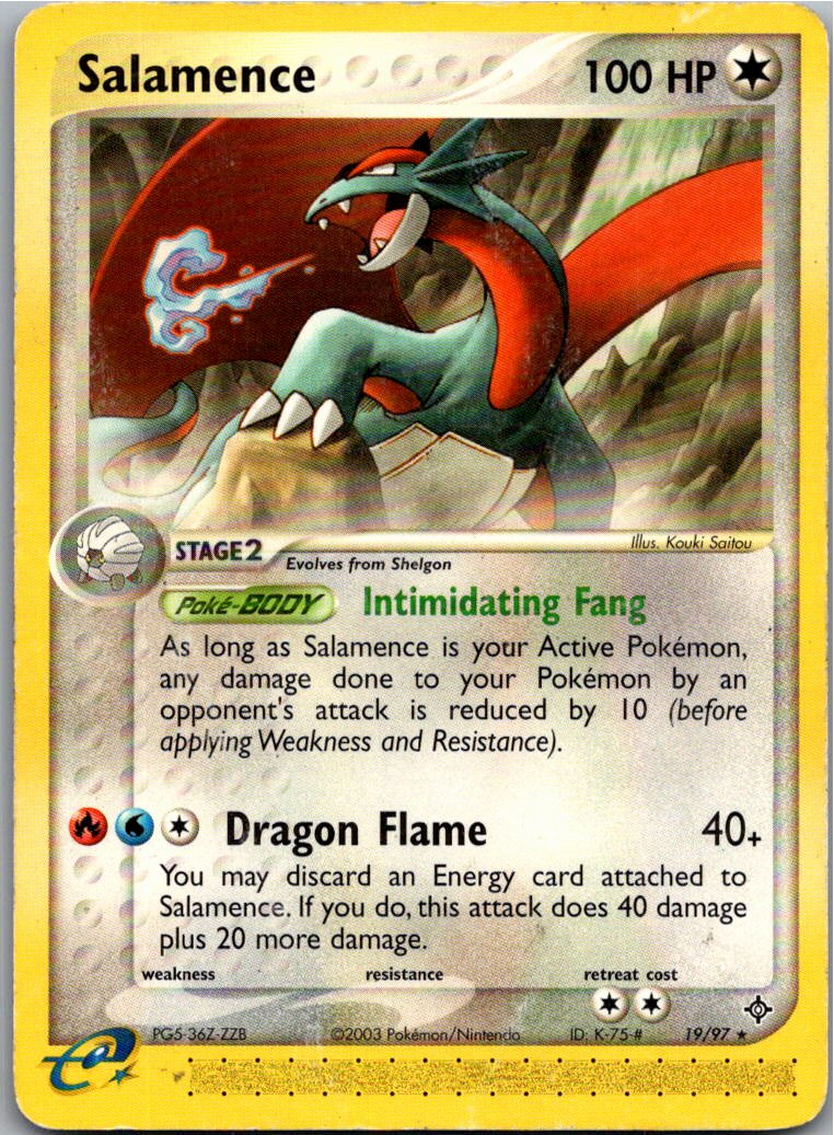 Salamence Brutalanda 19/97 EX Drache – Vorderseite