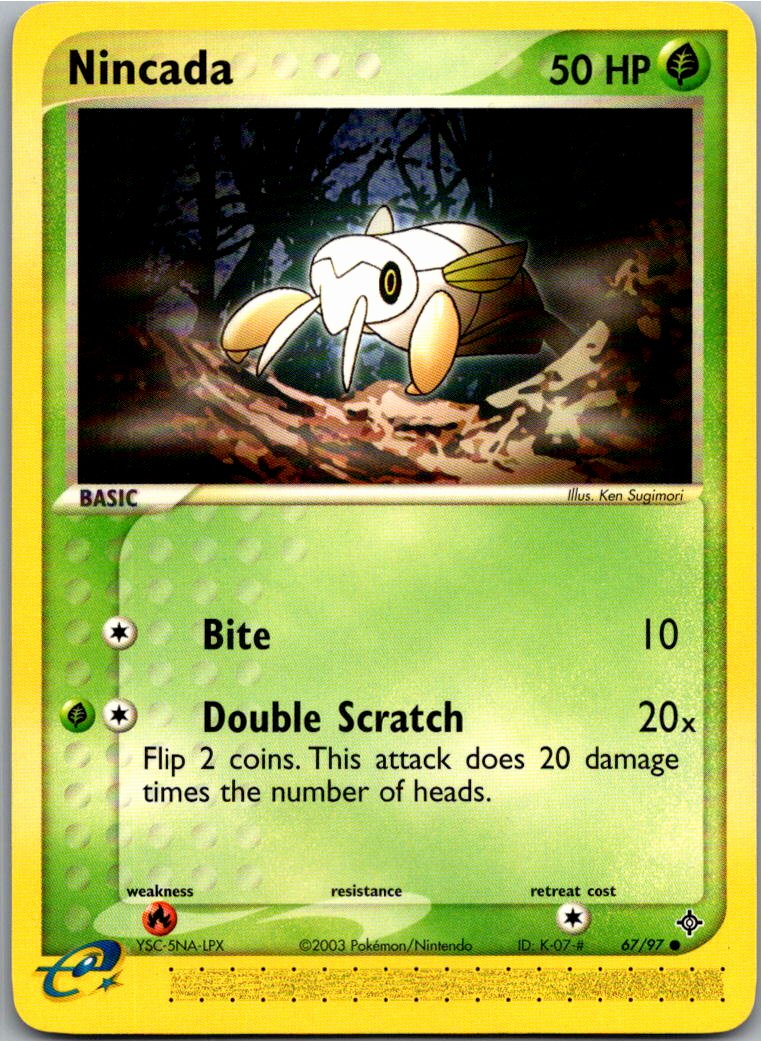 Nincada 67/97 EX Drache – Vorderseite