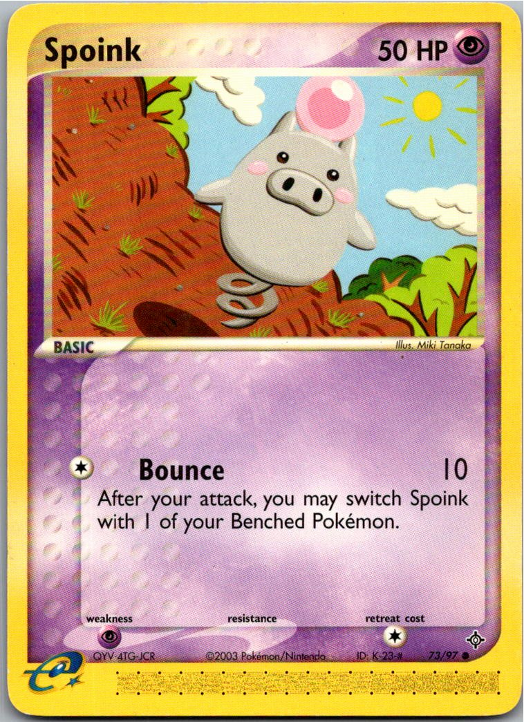 Spoink 73/97 EX Drache – Vorderseite