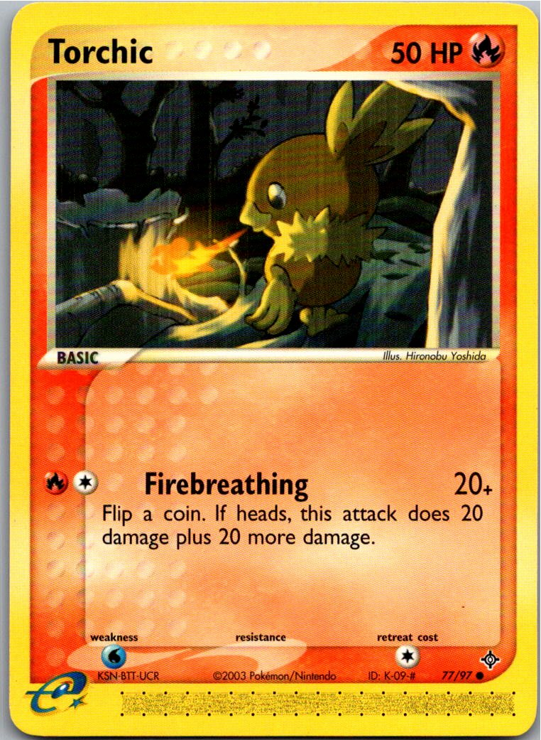 Torchic Flemmli 77/97 EX Drache – Vorderseite
