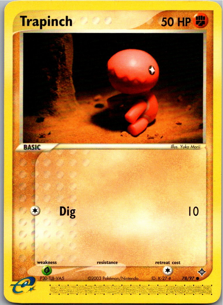 Trapinch Knacklion 78/97 EX Drache – Vorderseite