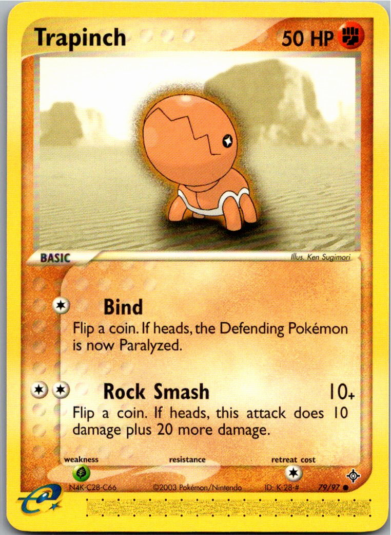 Trapinch Knacklion 79/97 EX Drache – Vorderseite