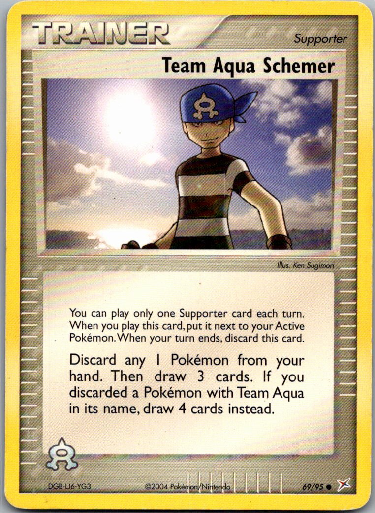 Team Aqua Schemer 69/95 EX Team Magma vs Team Aqua – Vorderseite