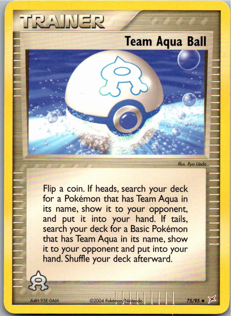 Team Aqua Ball 75/95 EX Team Magma vs Team Aqua – Vorderseite