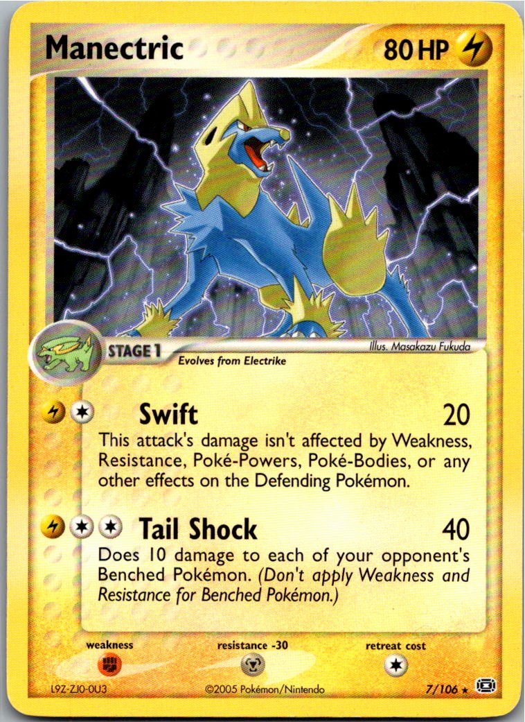 Manectric Voltenso 7/106 EX Smaragd – Vorderseite