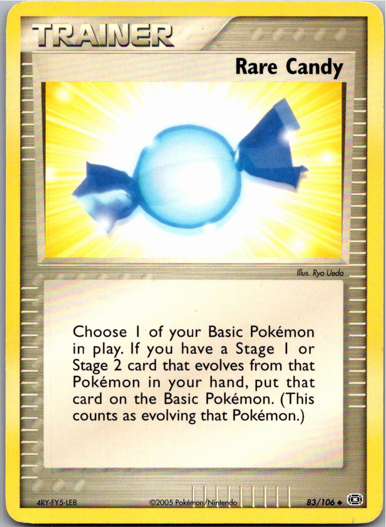 Rare Candy Sonder Bonbon 83/106 EX Smaragd – Vorderseite