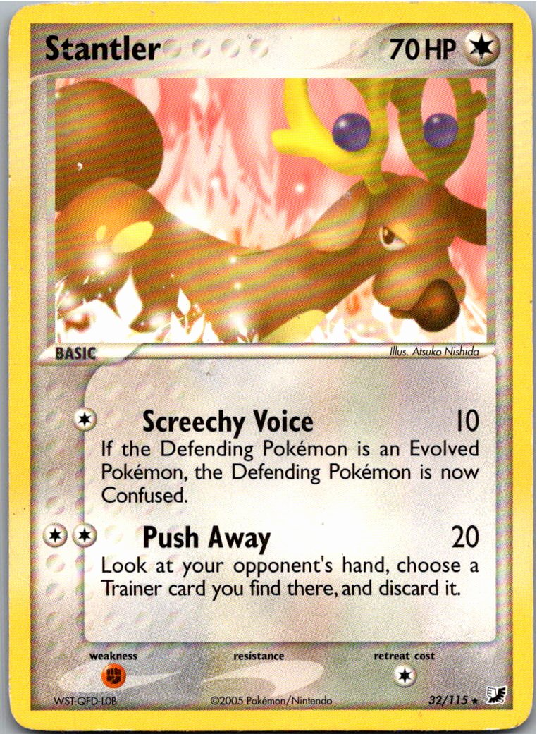 Stantler Damhirplex 32/115 EX Verborgene Mächte – Vorderseite