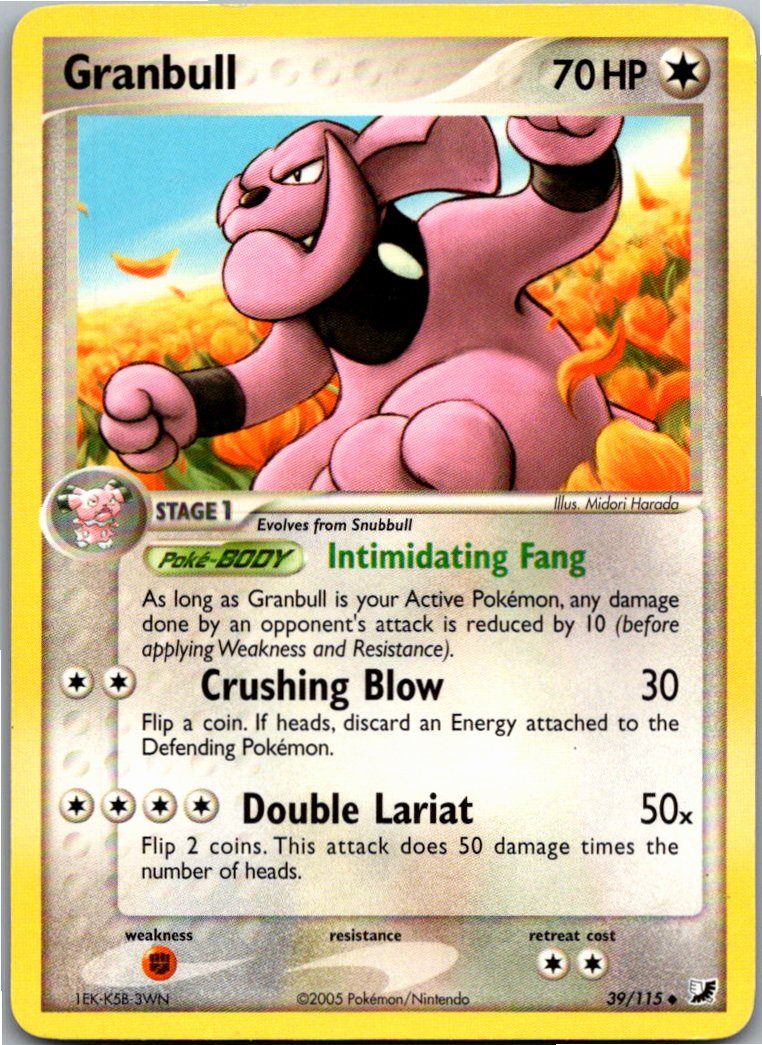 Granbull 39/115 EX Verborgene Mächte – Vorderseite