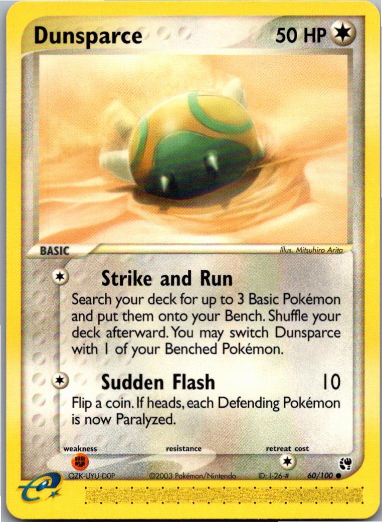 Dunsparce Dummisel 60/100 EX Sandsturm – Vorderseite