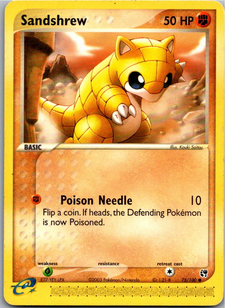 Sandshrew Sandan 75/100 EX Sandsturm – Vorderseite