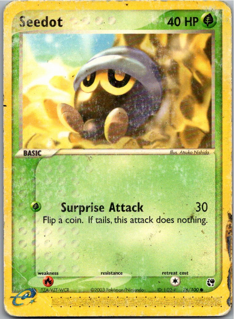 Seedot Samurzel 76/100 EX Sandsturm – Vorderseite