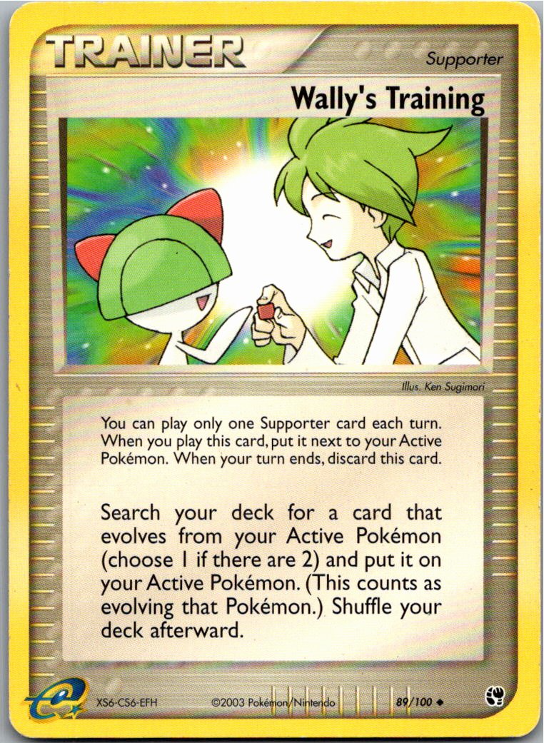 Wally's Training Heikos Training 89/100 EX Sandsturm – Vorderseite
