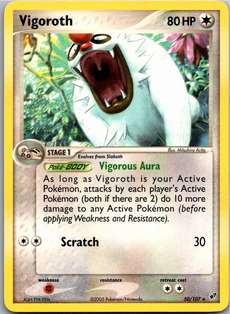 Vigoroth Muntier 50/107 EX Deoxys – Vorderseite