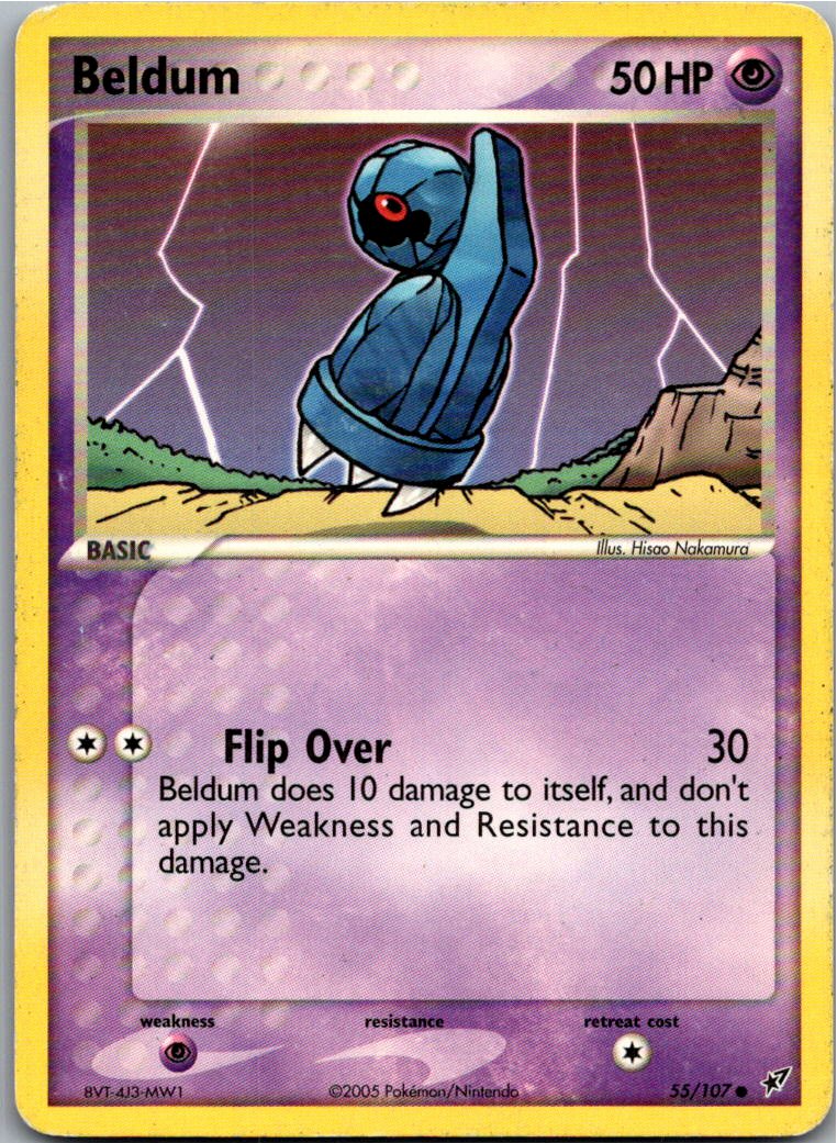 Beldum Tanhel 55/107 EX Deoxys – Vorderseite