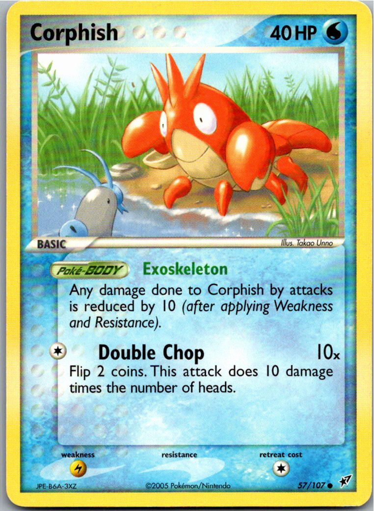 Corphish Krebscorps 57/107 EX Deoxys – Vorderseite