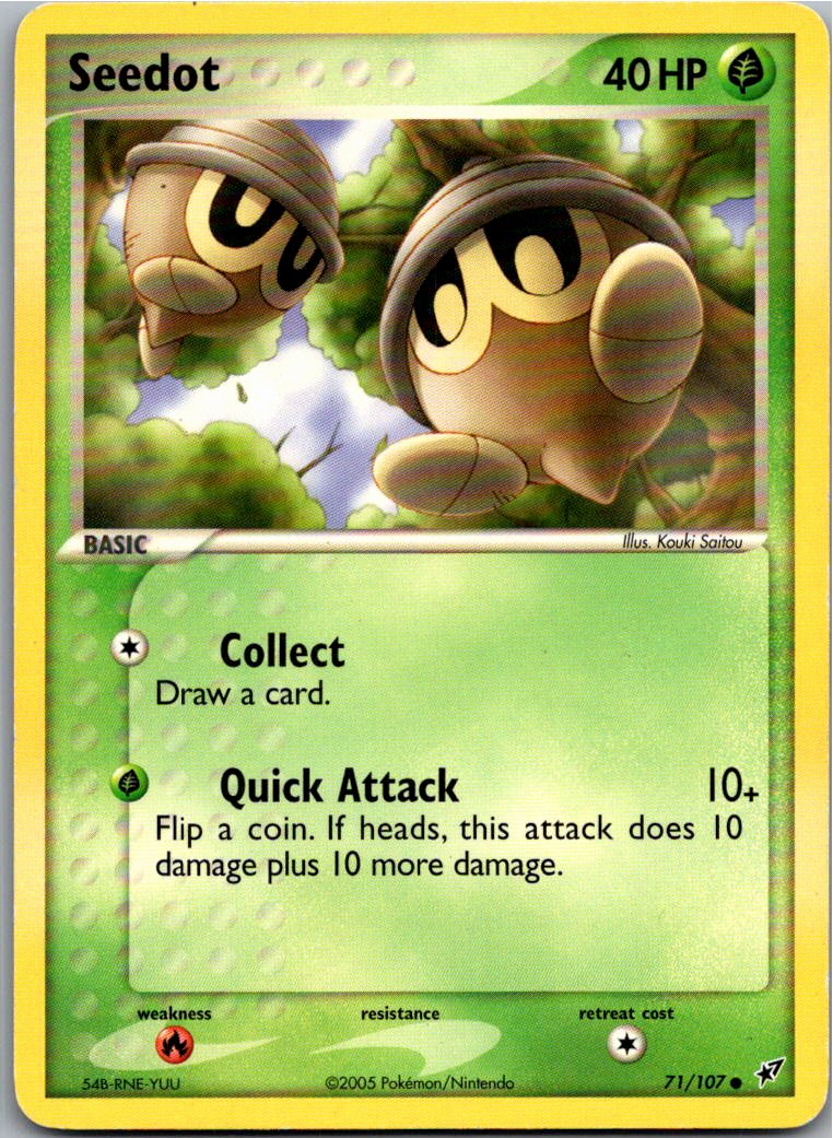 Seedot Samurzel 71/107 EX Deoxys – Vorderseite
