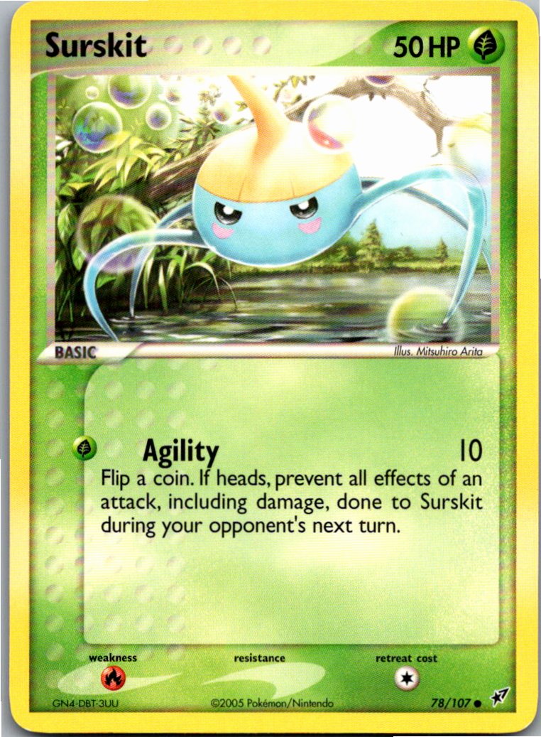 Surskit Gehweiher 78/107 EX Deoxys – Vorderseite