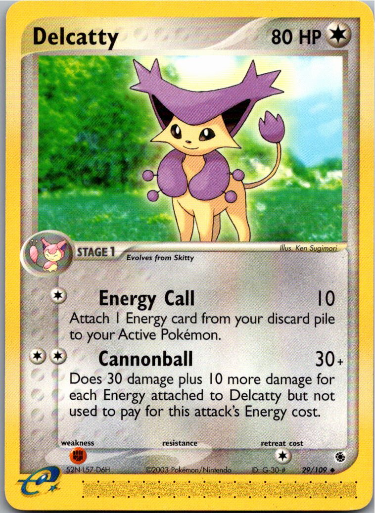 Delcatty Enekoro 29/109 EX Rubin & Saphir – Vorderseite