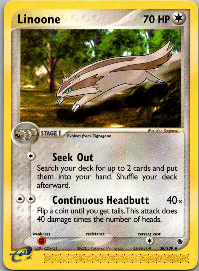 Linoone Geradaks 38/109 EX Rubin & Saphir – Vorderseite