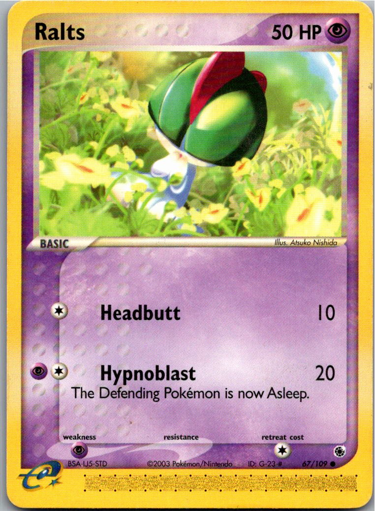 Ralts Trasla 67/109 EX Rubin & Saphir – Vorderseite
