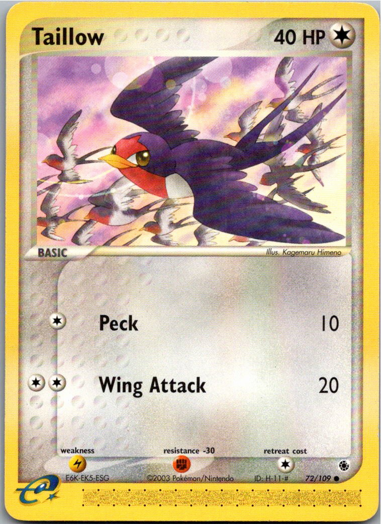 Taillow Schwalbini 72/109 EX Rubin & Saphir – Vorderseite