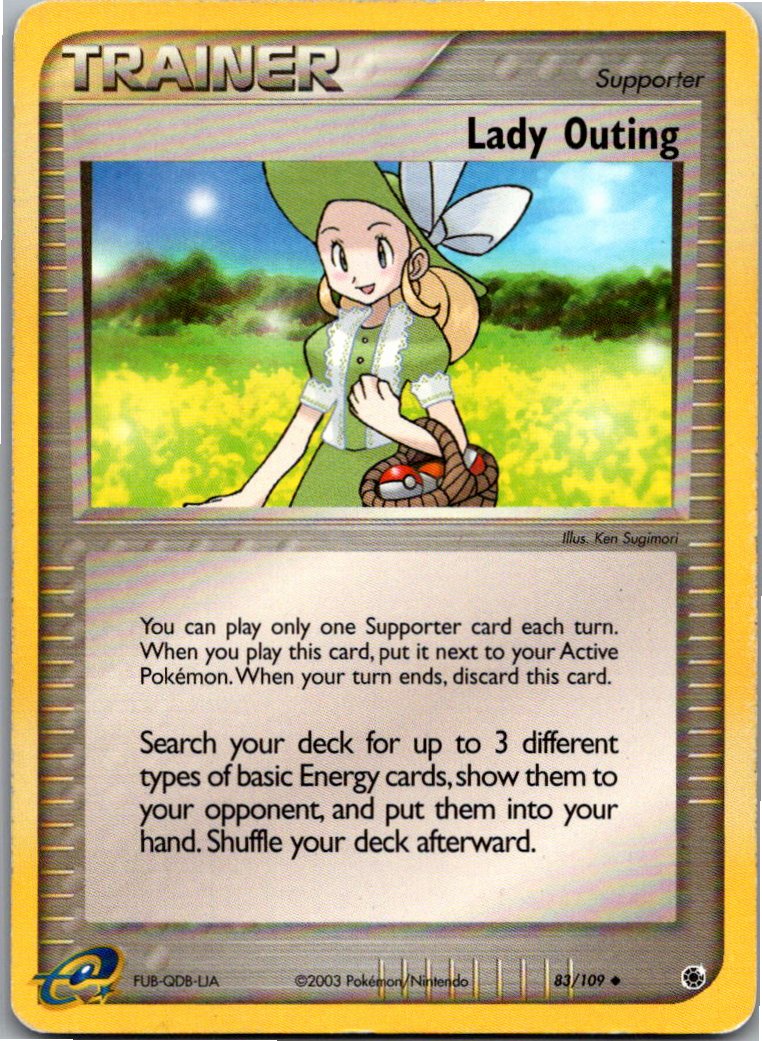 Lady Outing 83/109 EX Rubin & Saphir – Vorderseite