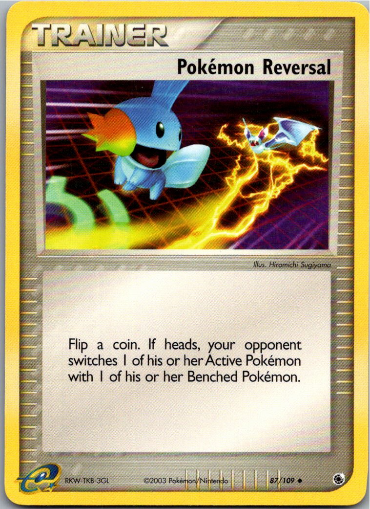 Pokémon Reversal Pokémon-Umkehrung 87/109 EX Rubin & Saphir – Vorderseite