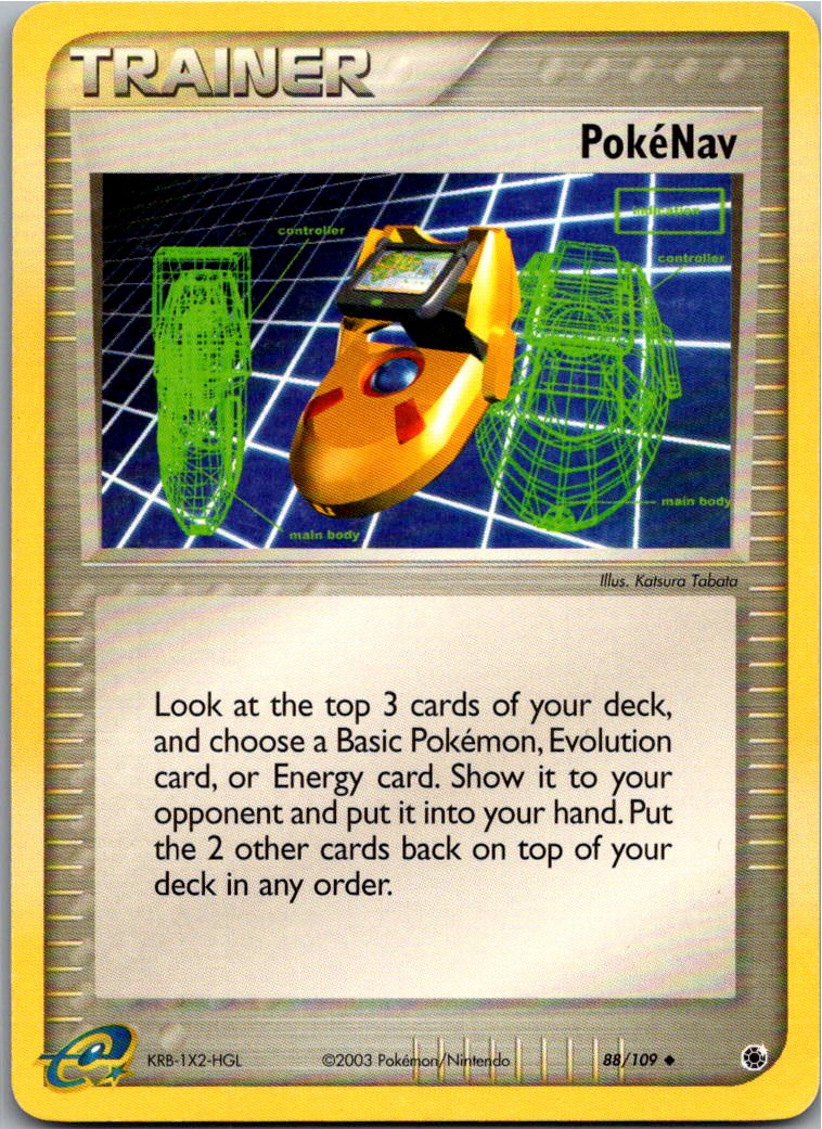 PokéNav 88/109 EX Rubin & Saphir – Vorderseite