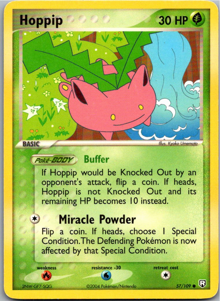 Hoppip Hoppspross 57/109 Team Rocket Returns – Vorderseite