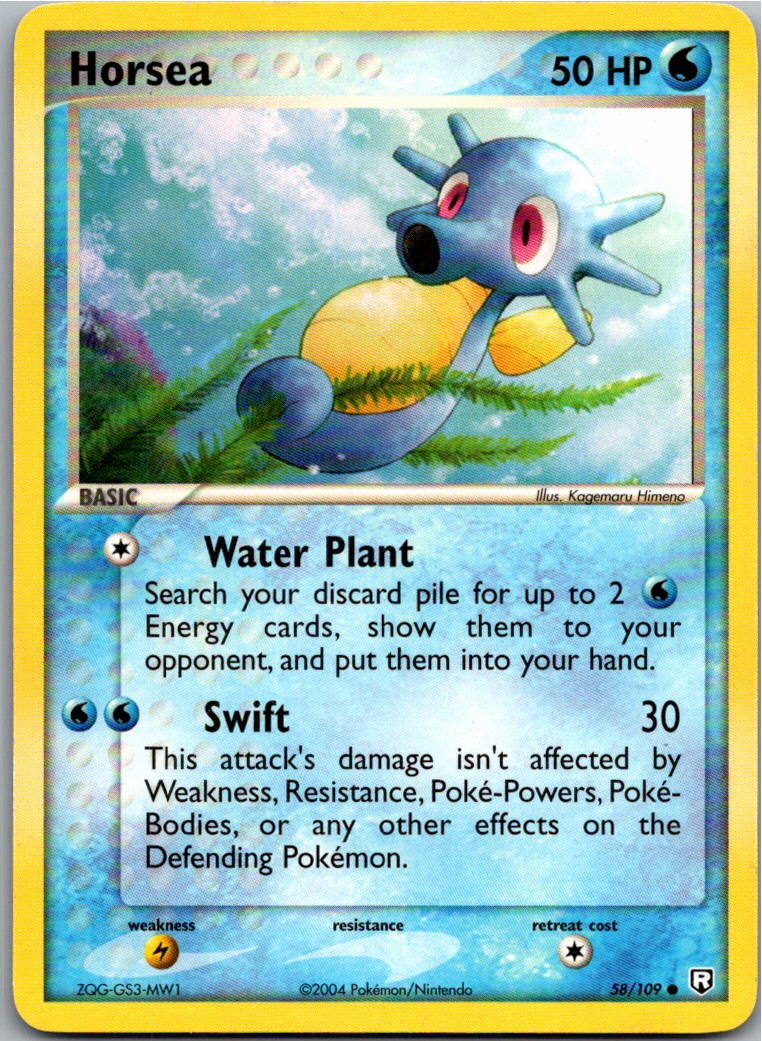Horsea Seeper 58/109 Team Rocket Returns – Vorderseite