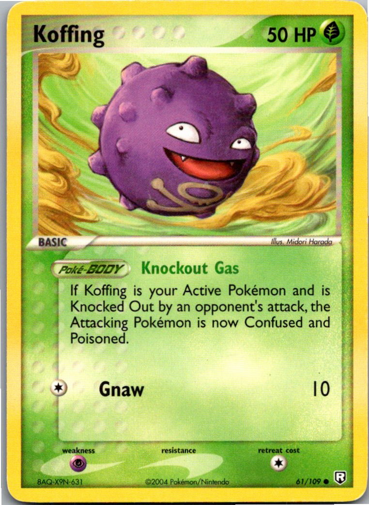 Koffing Smogon 61/109 Team Rocket Returns – Vorderseite