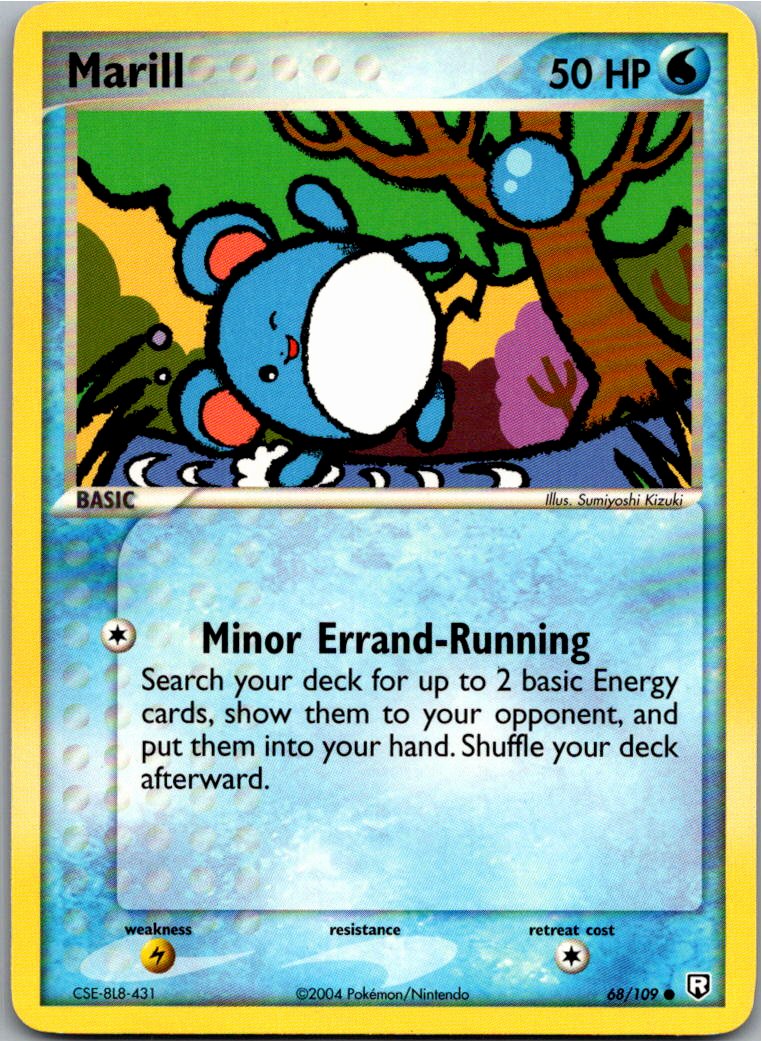 Marill 68/109 Team Rocket Returns – Vorderseite