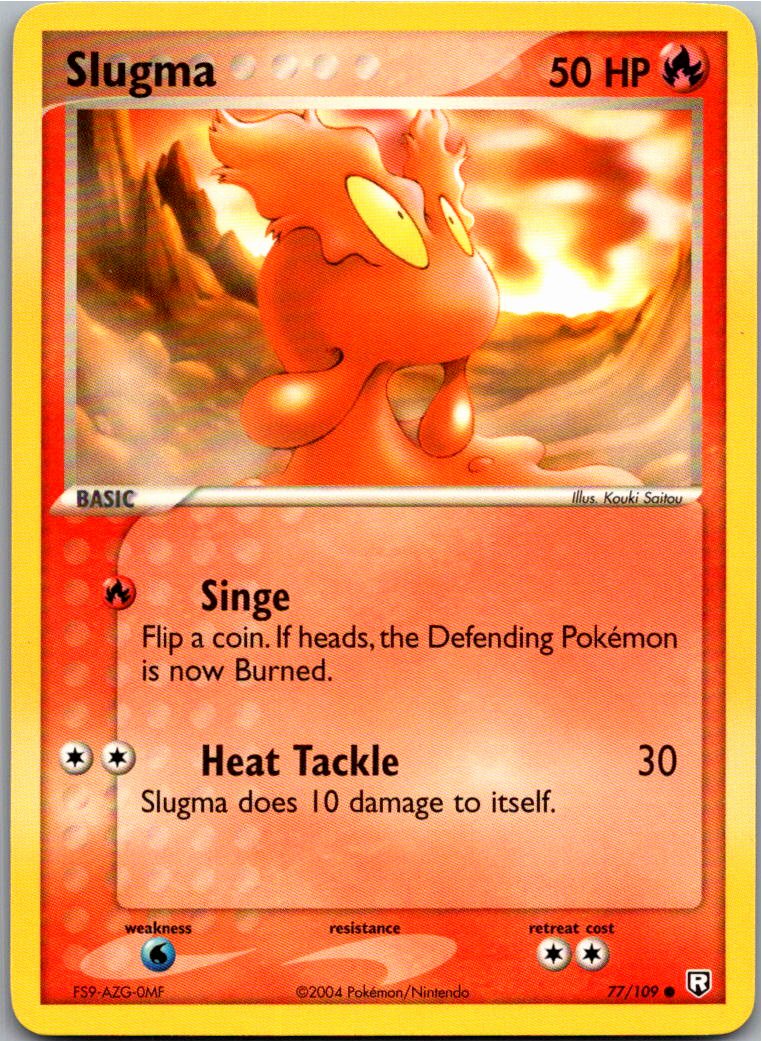 Slugma Schneckmag 77/109 Team Rocket Returns – Vorderseite