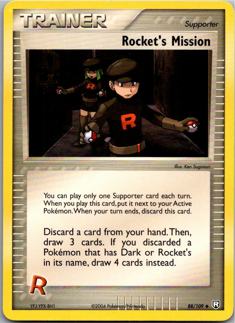 Rocket's Mission 88/109 Team Rocket Returns – Vorderseite