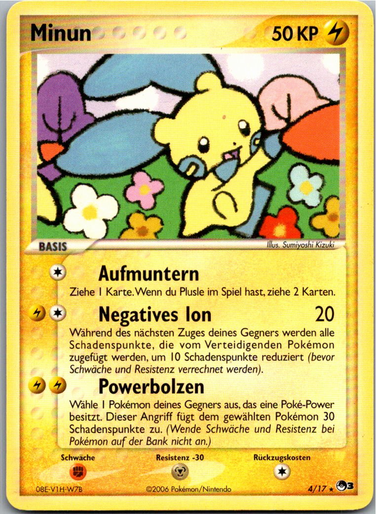 Minun 4/17 POP Series 3 – Vorderseite