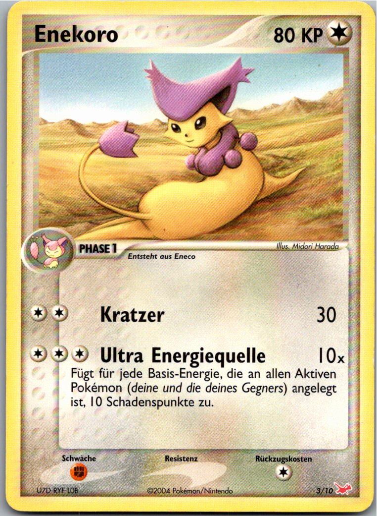 Enekoro 3/10 EX trainer Kit (Latias) – Vorderseite