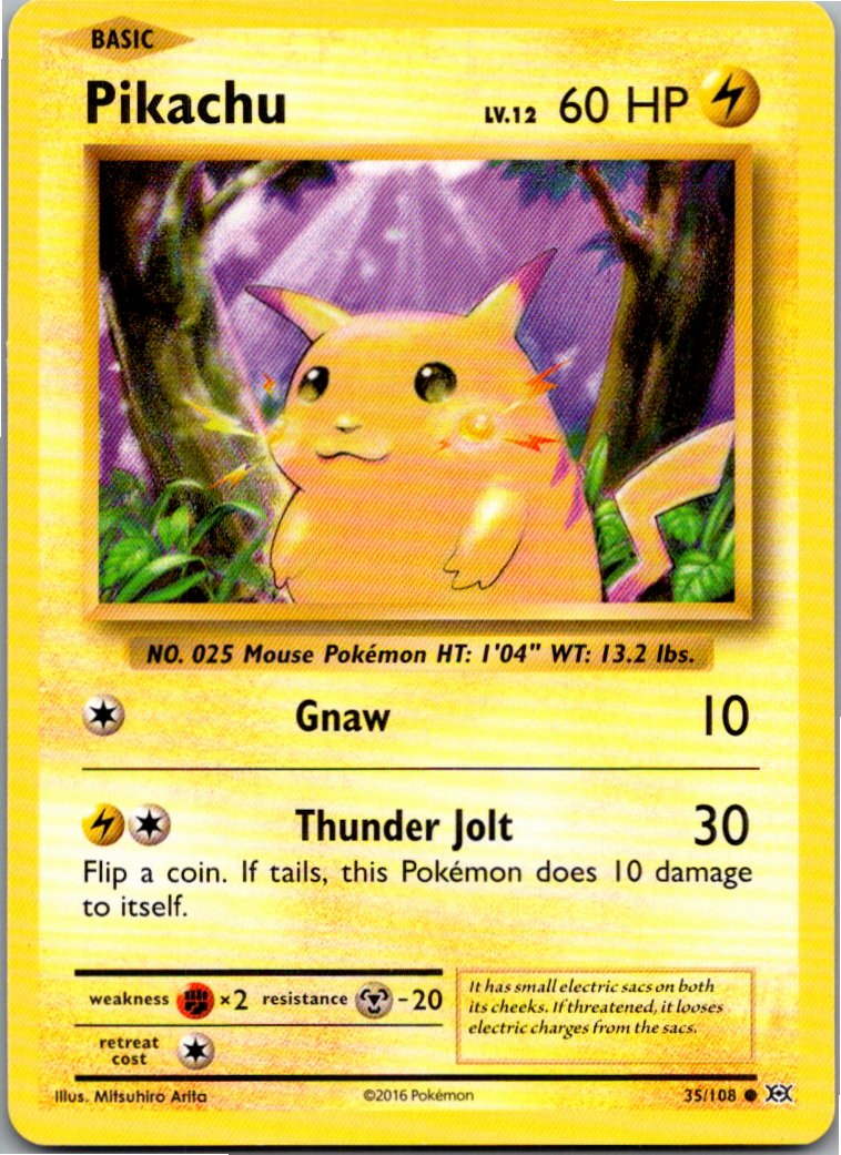 Pikachu 58/102 Grundset – Vorderseite