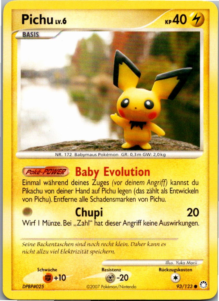 Pichu 93/123 Geheimnisvolle Schätze – Vorderseite